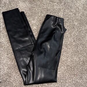 Vici Black Faux Leather Skinny Pants
